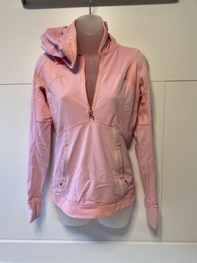 lululemon athletica Light Pink Half-Zip Hoodie